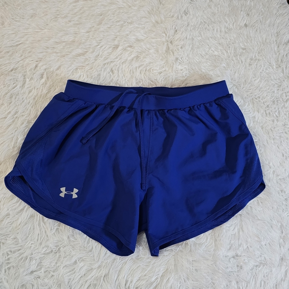 Under Armour Women's Blue Athletic Shorts - Picture 4 of 13